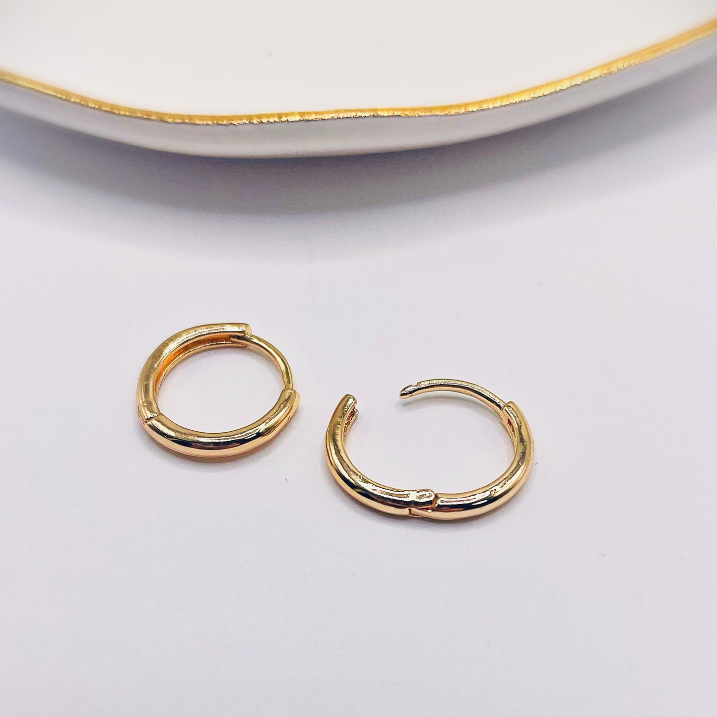Two in One Huggie Hoops