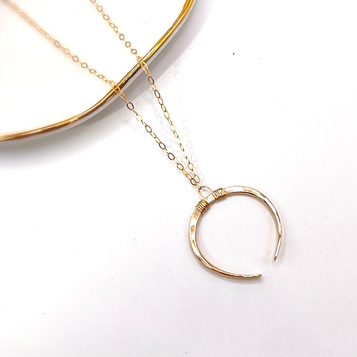 Double Horned Moon Necklace