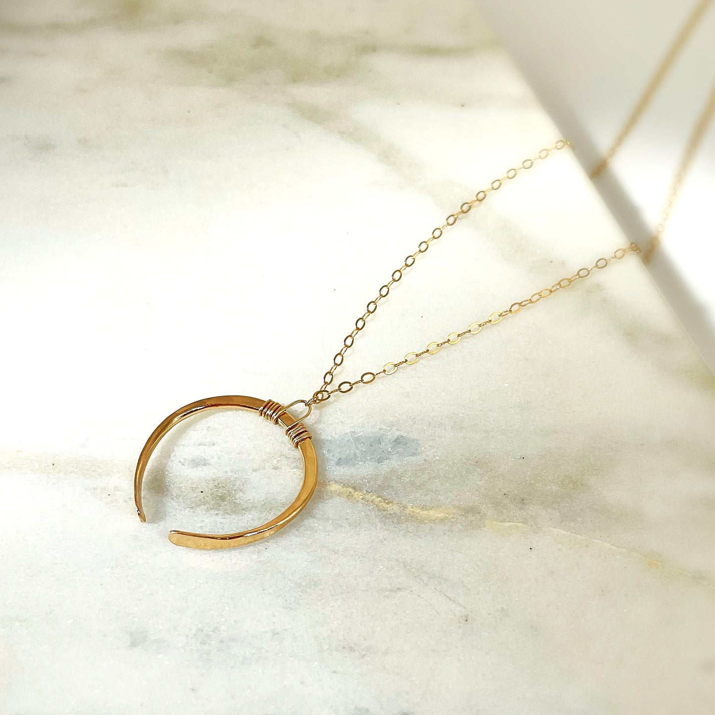 Double Horned Moon Necklace