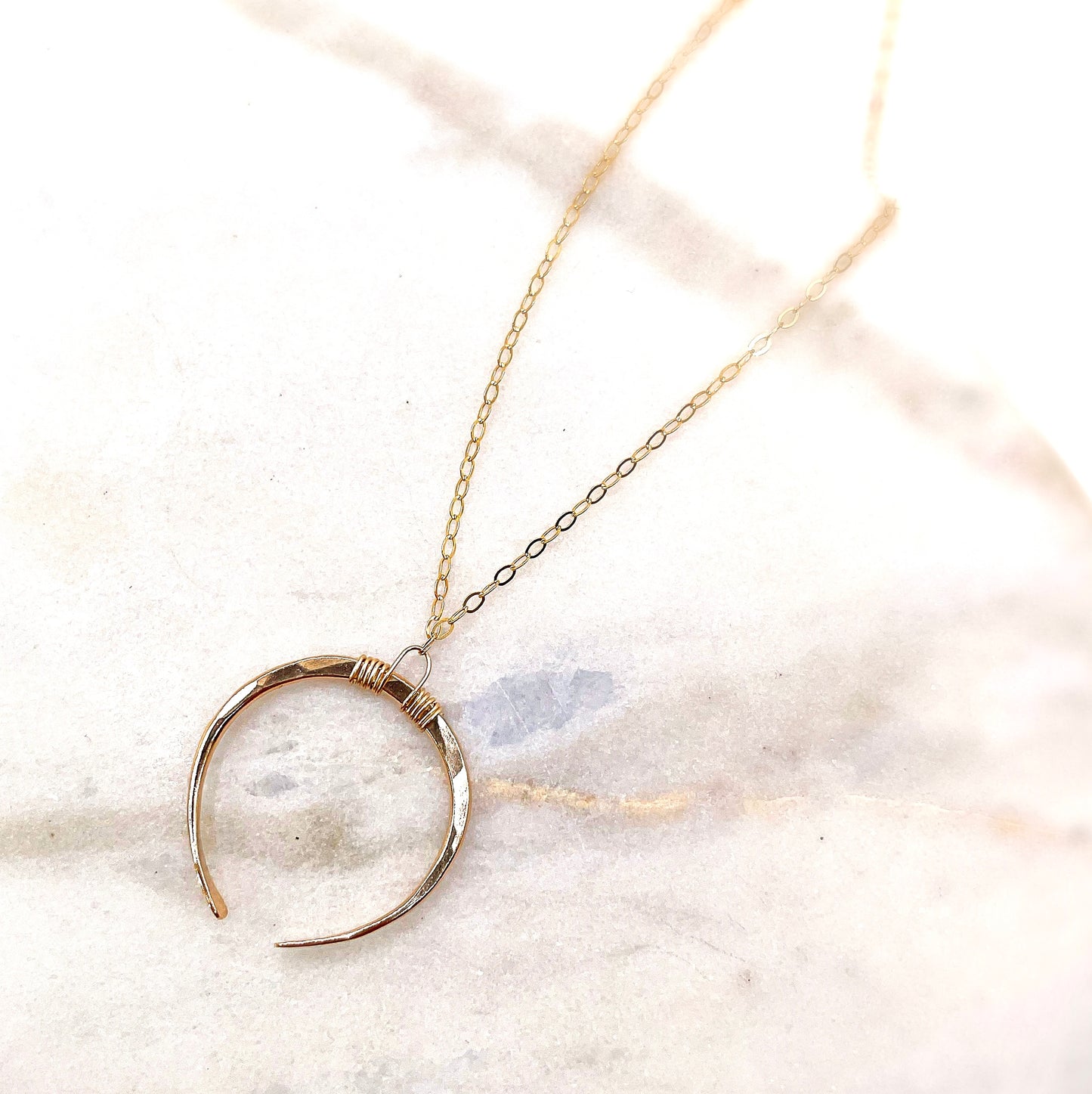 Double Horned Moon Necklace