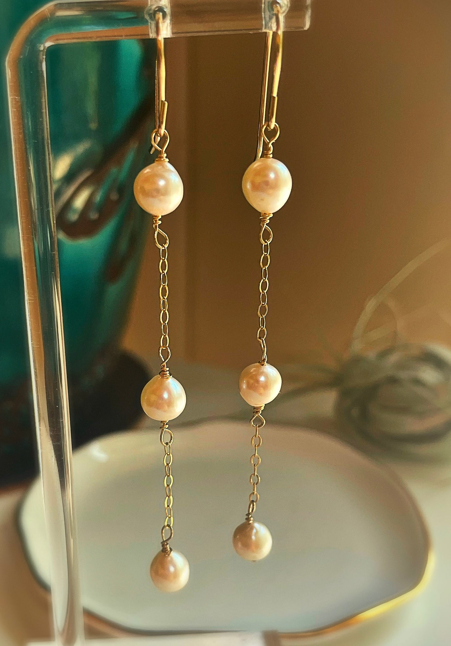 Carmel Pearl Triple Drops
