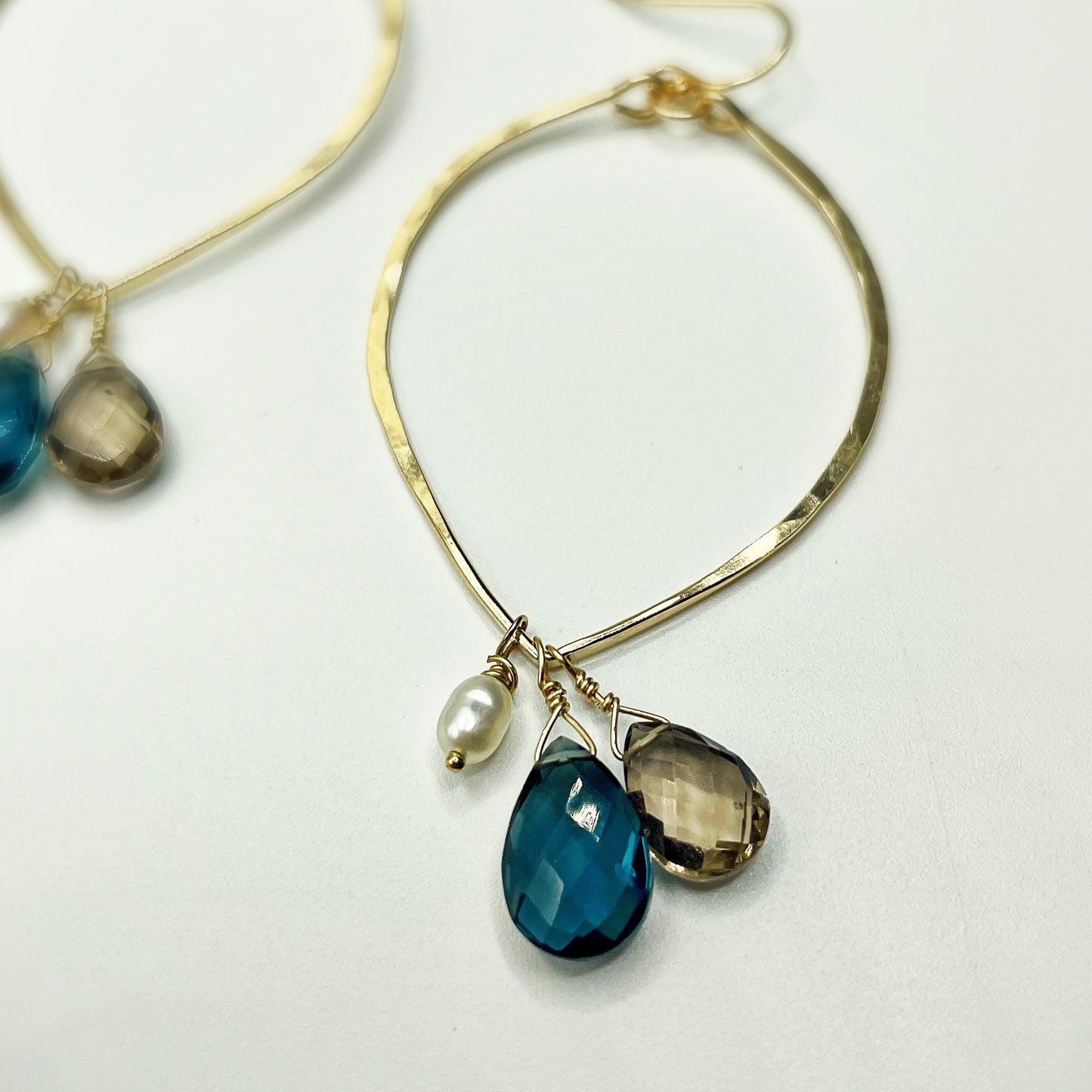 Fallen Leaf Davenport Hoops - Blue Sky Feathers