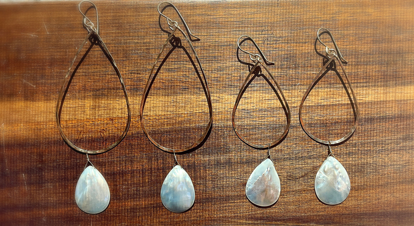 Mermaid Raindrop Hoops