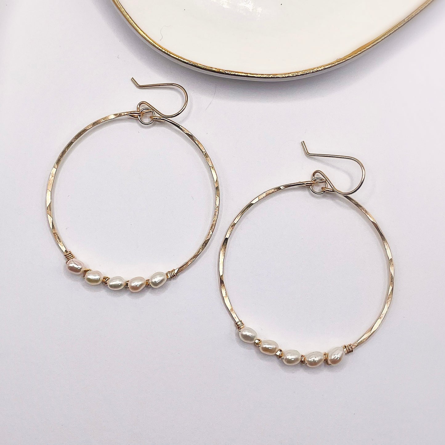 Keishi Wrapped Hoops
