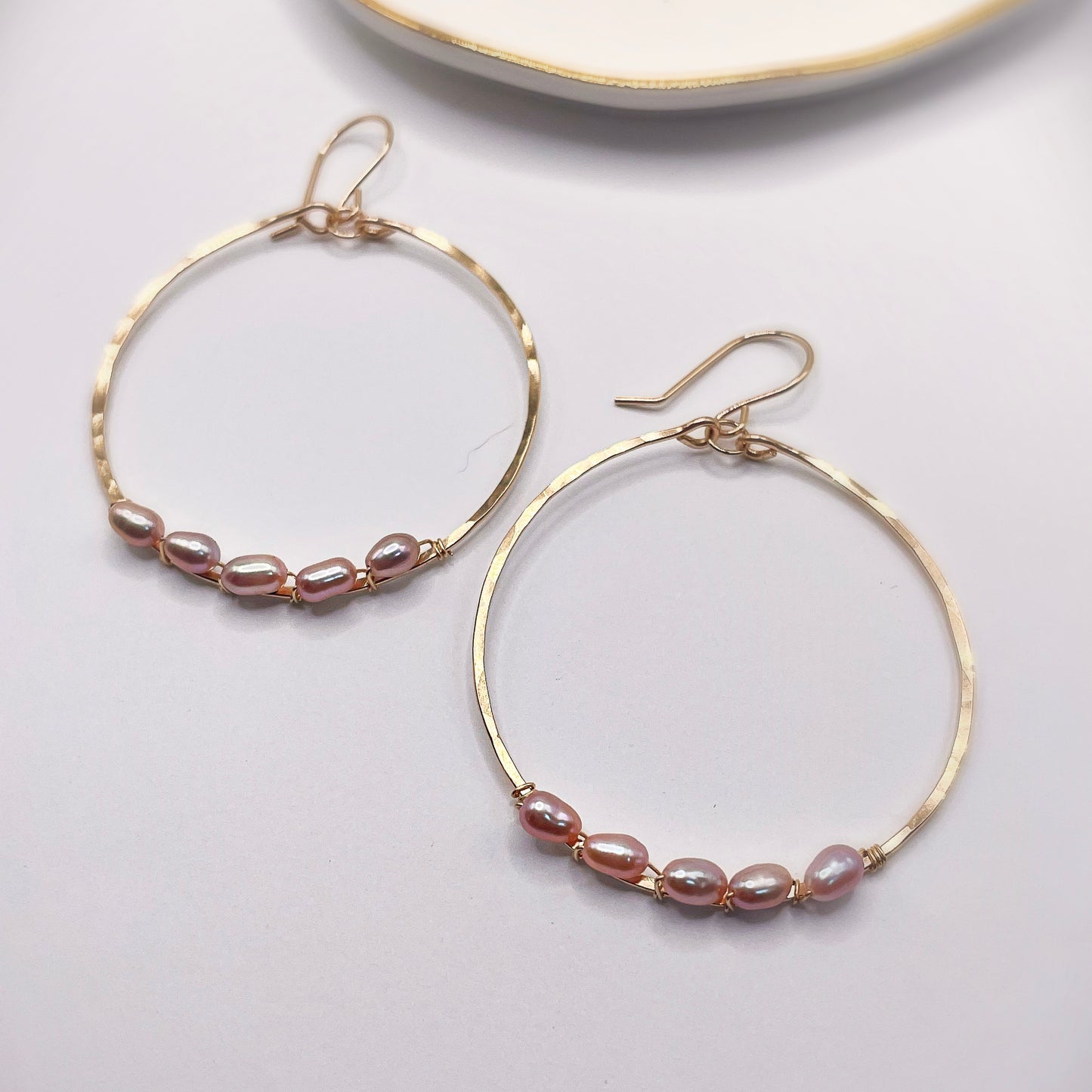 Keishi Wrapped Hoops