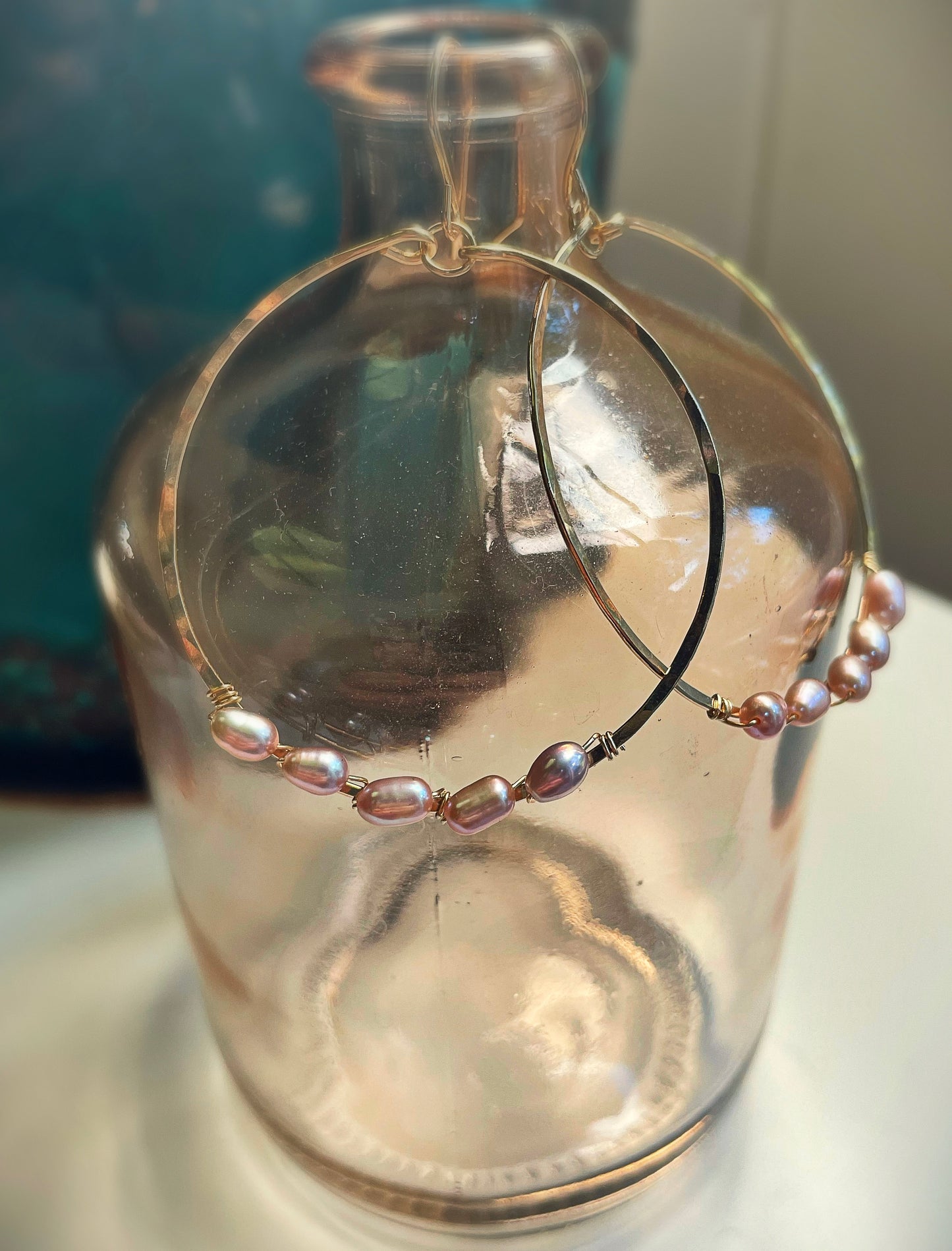 Keishi Wrapped Hoops
