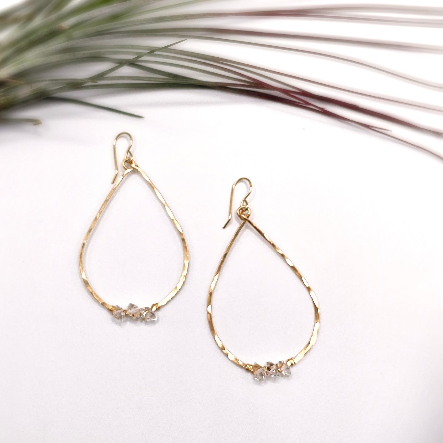 Salt Water Raindrop Hoops
