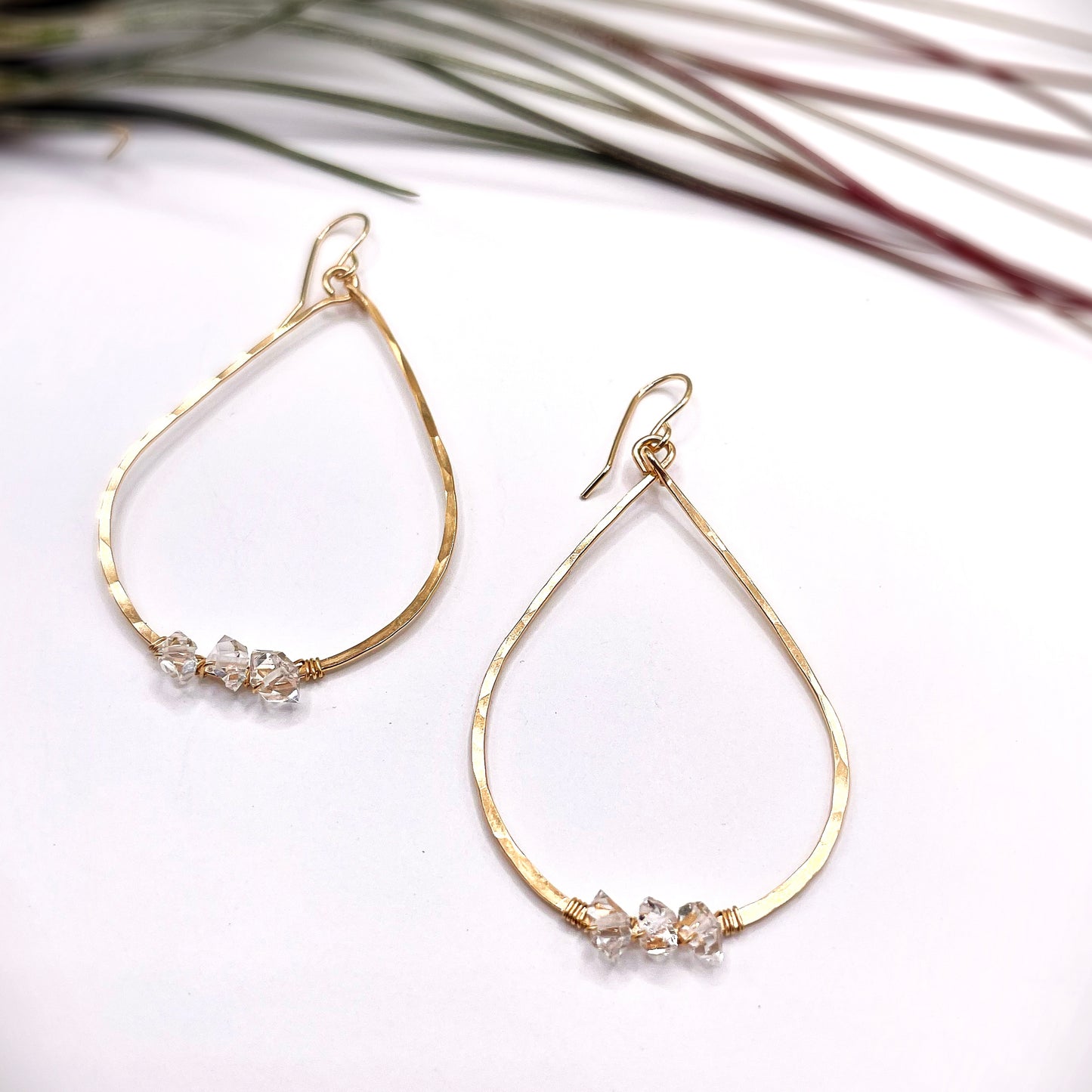 Salt Water Raindrop Hoops