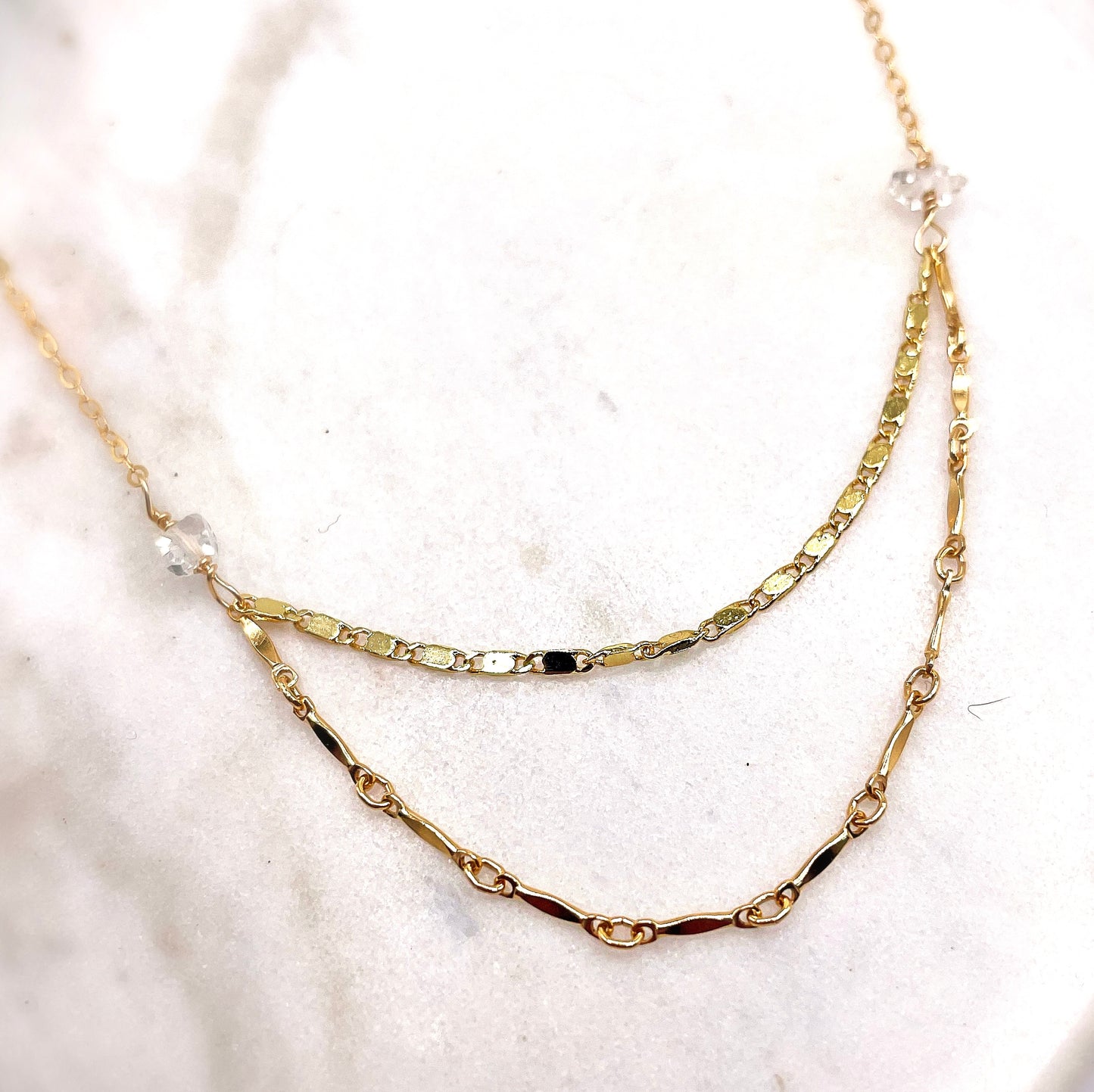 Salt Water Double Necklace