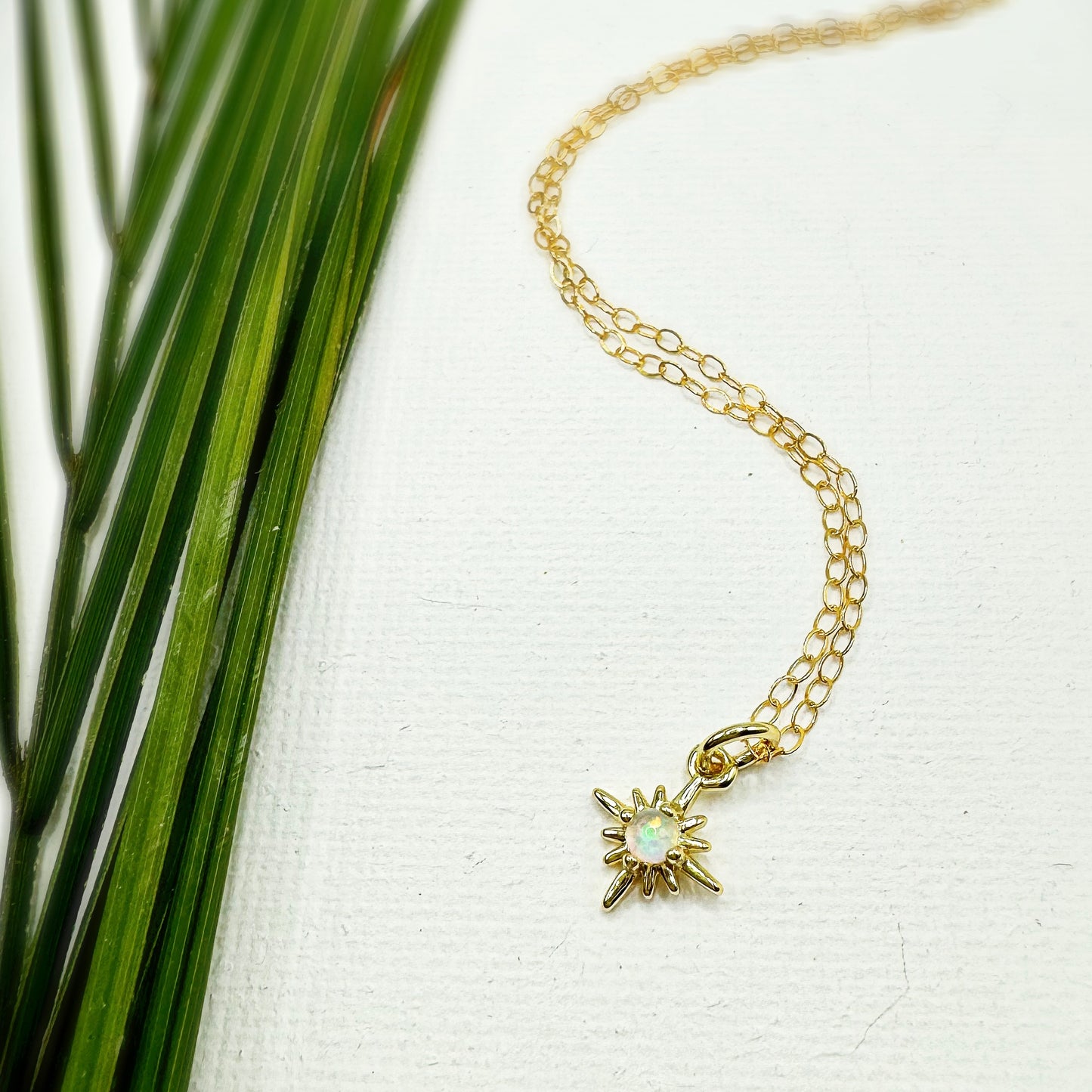Opal Star Necklace