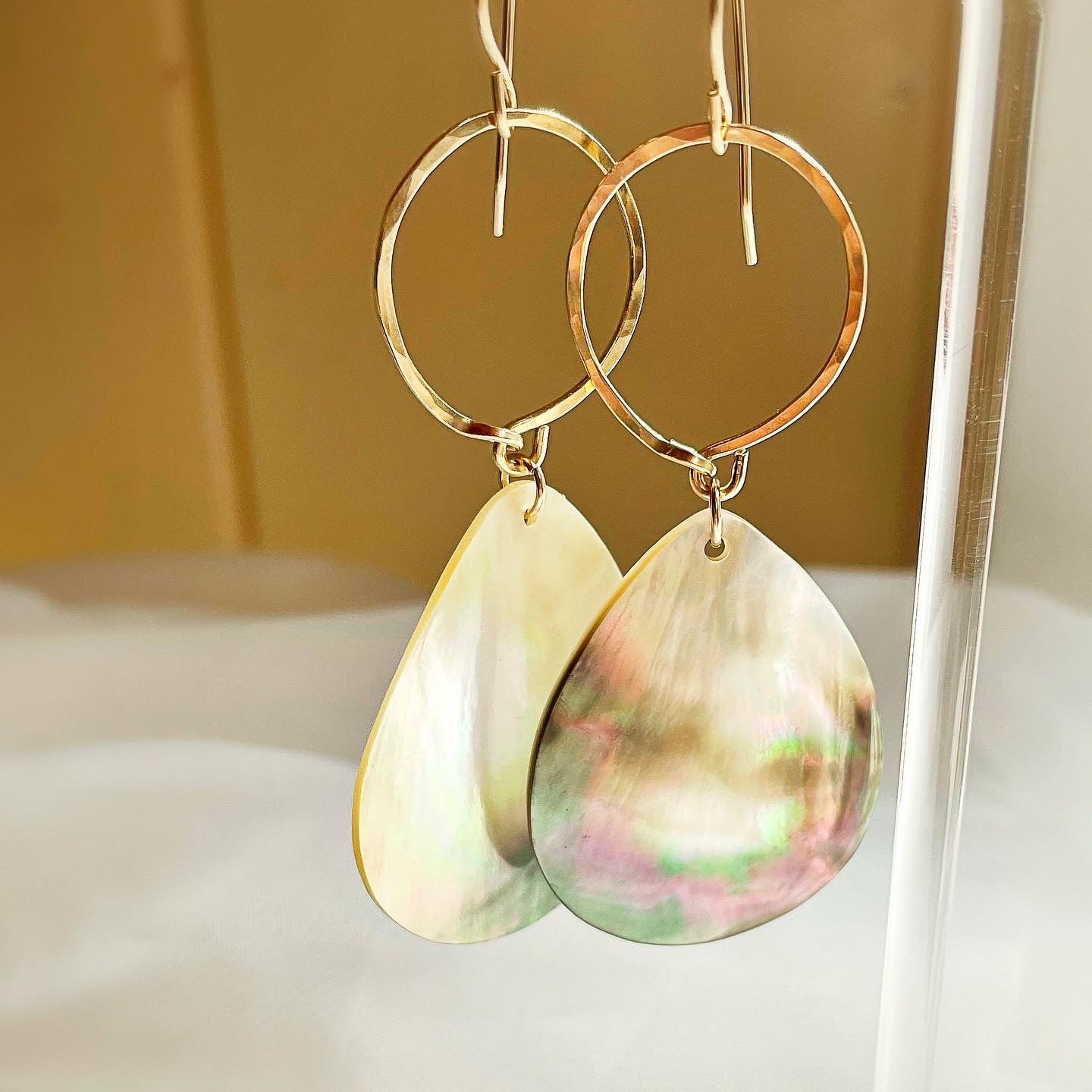 Ocean Breeze Mini Hoops - Blue Sky Feathers