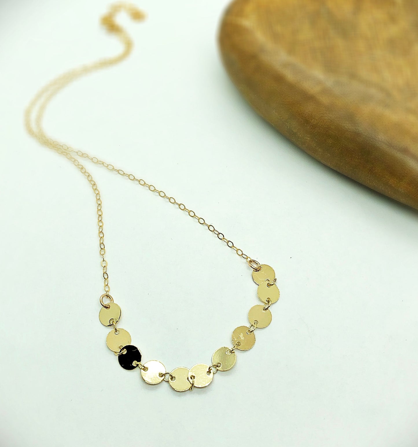 Shimmer Coin Choker/Necklace - Blue Sky Feathers