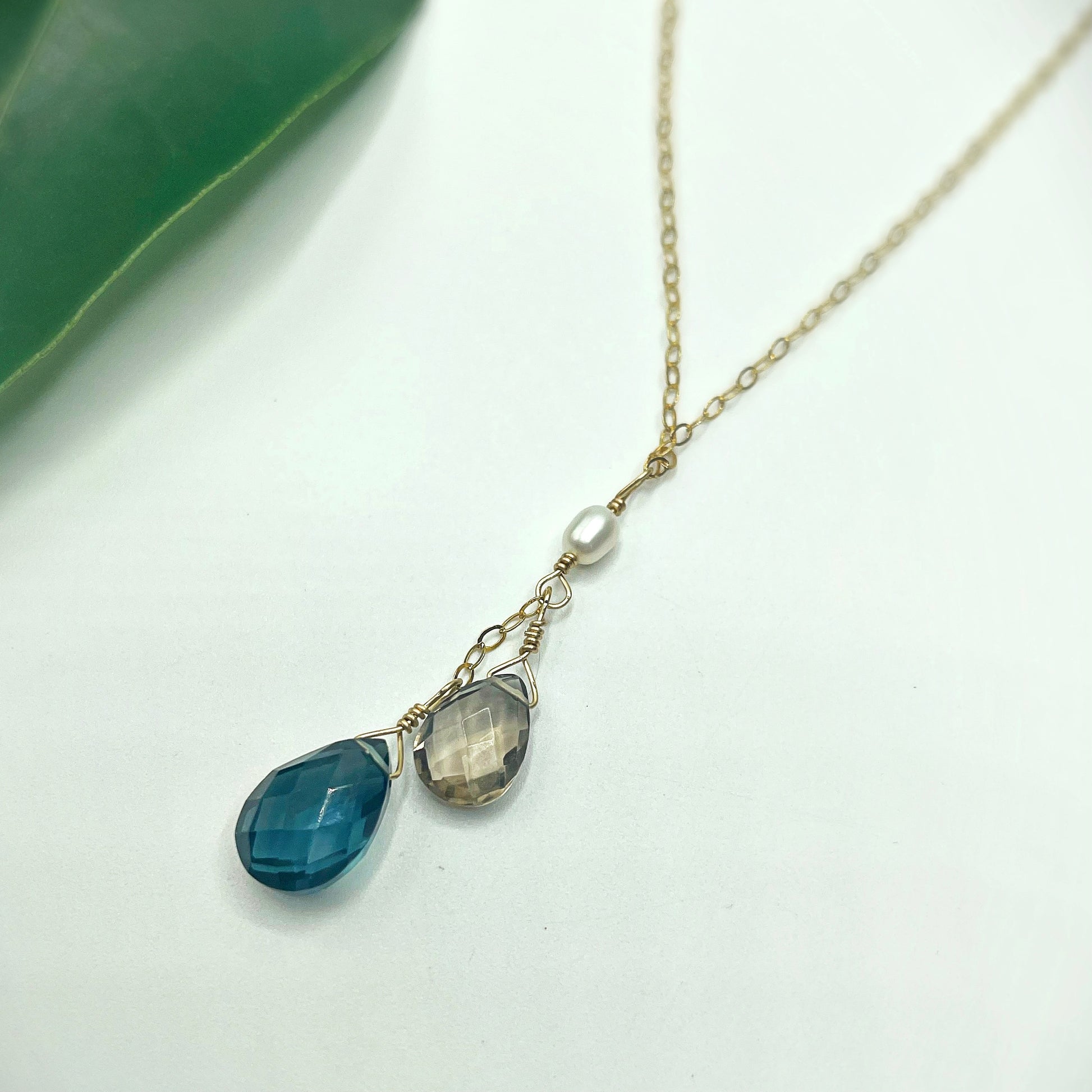 Fallen Leaf Lariat - Blue Sky Feathers