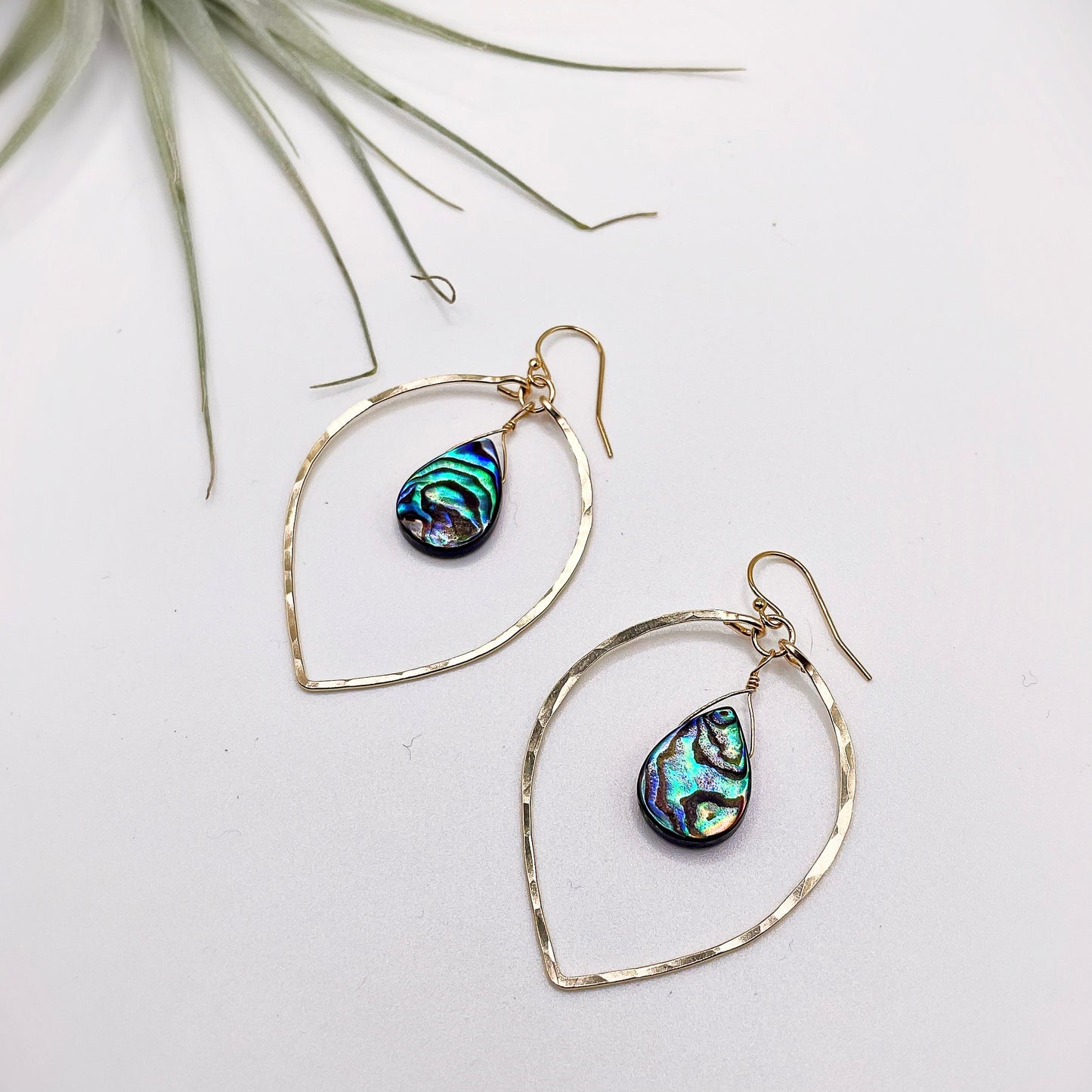 Beach Babe Lotus Hoops - Blue Sky Feathers