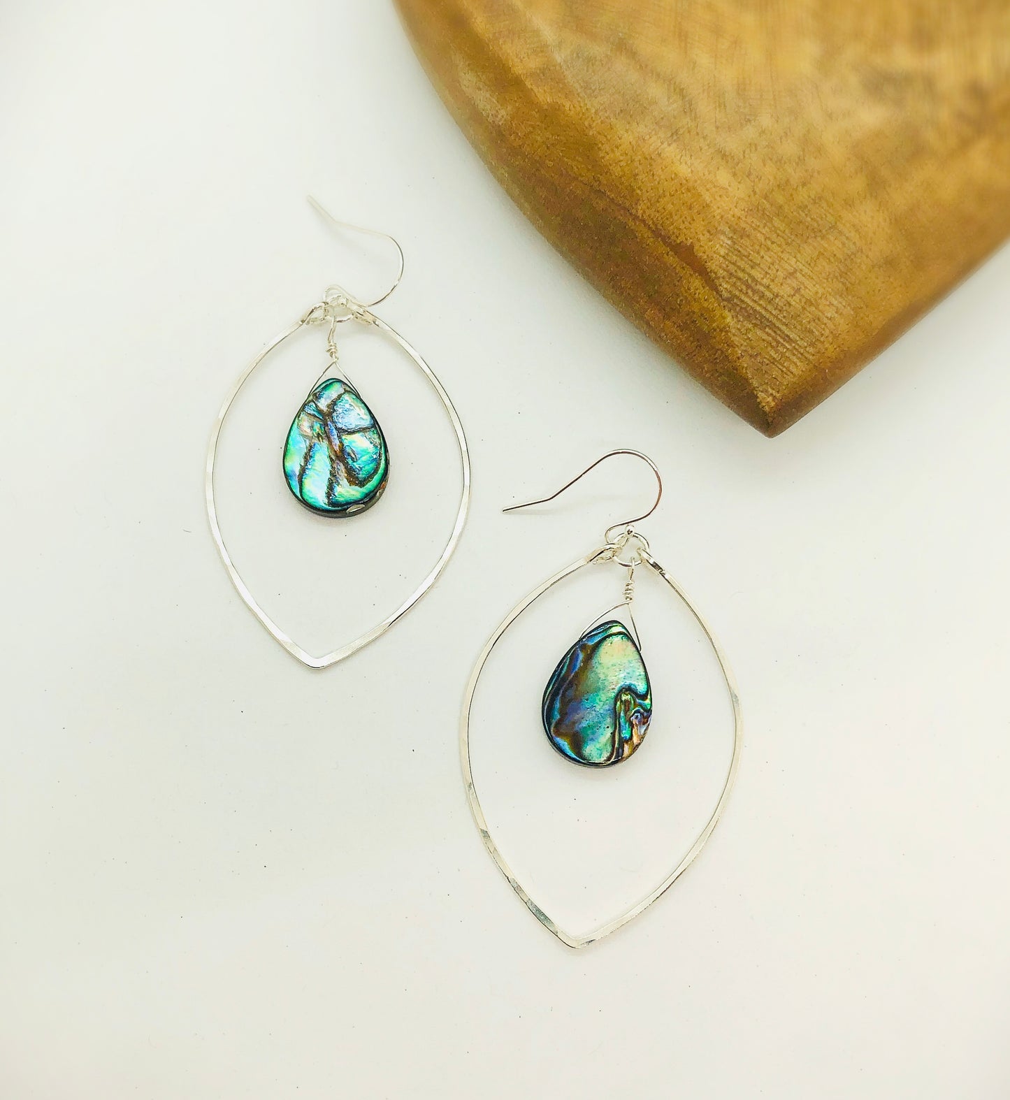 Beach Babe Lotus Hoops - Blue Sky Feathers