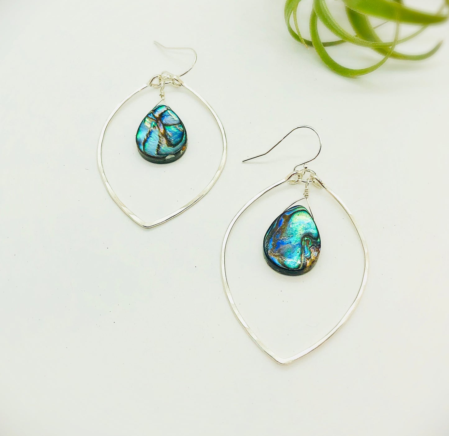 Beach Babe Lotus Hoops - Blue Sky Feathers