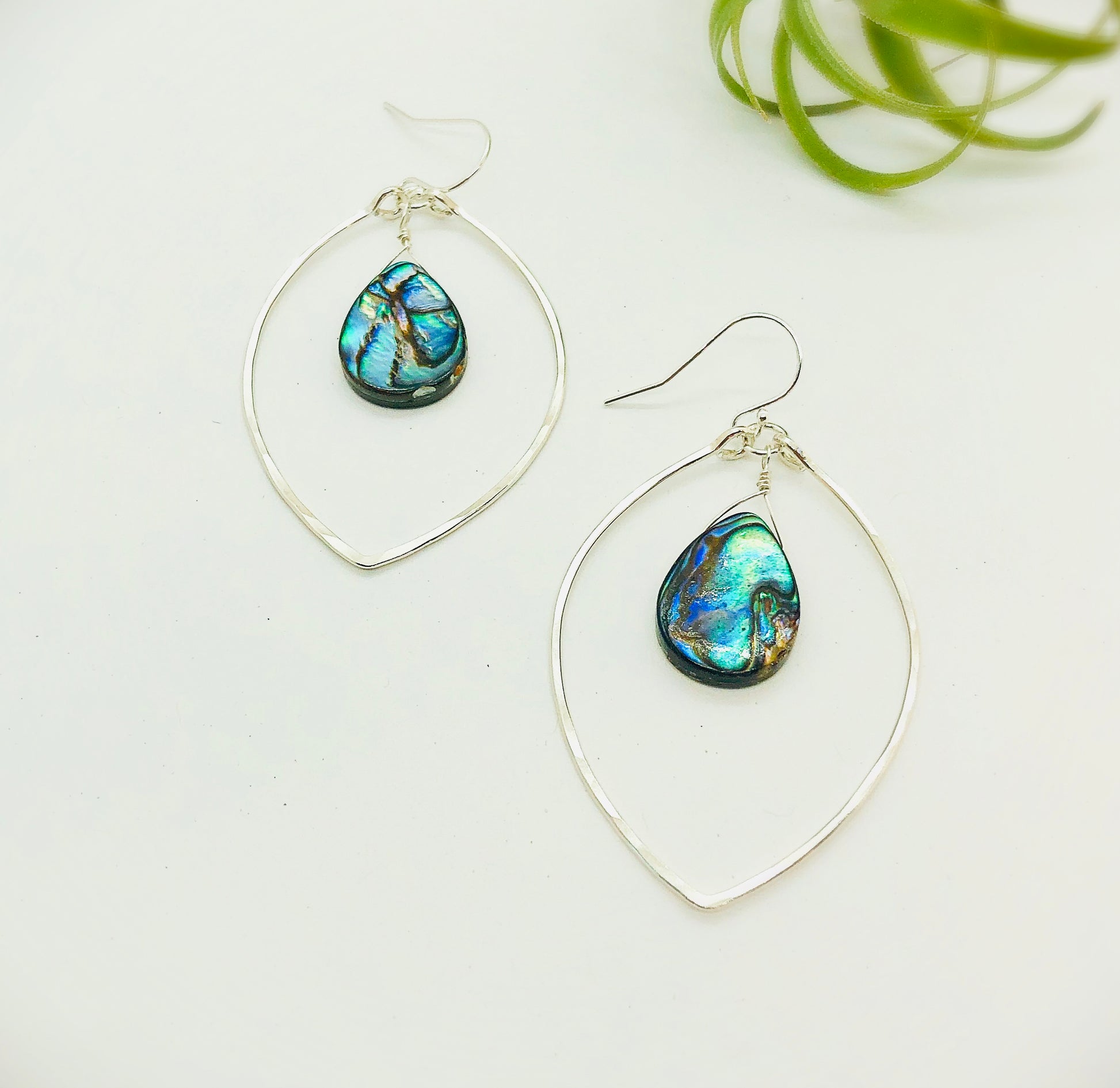 Beach Babe Lotus Hoops - Blue Sky Feathers