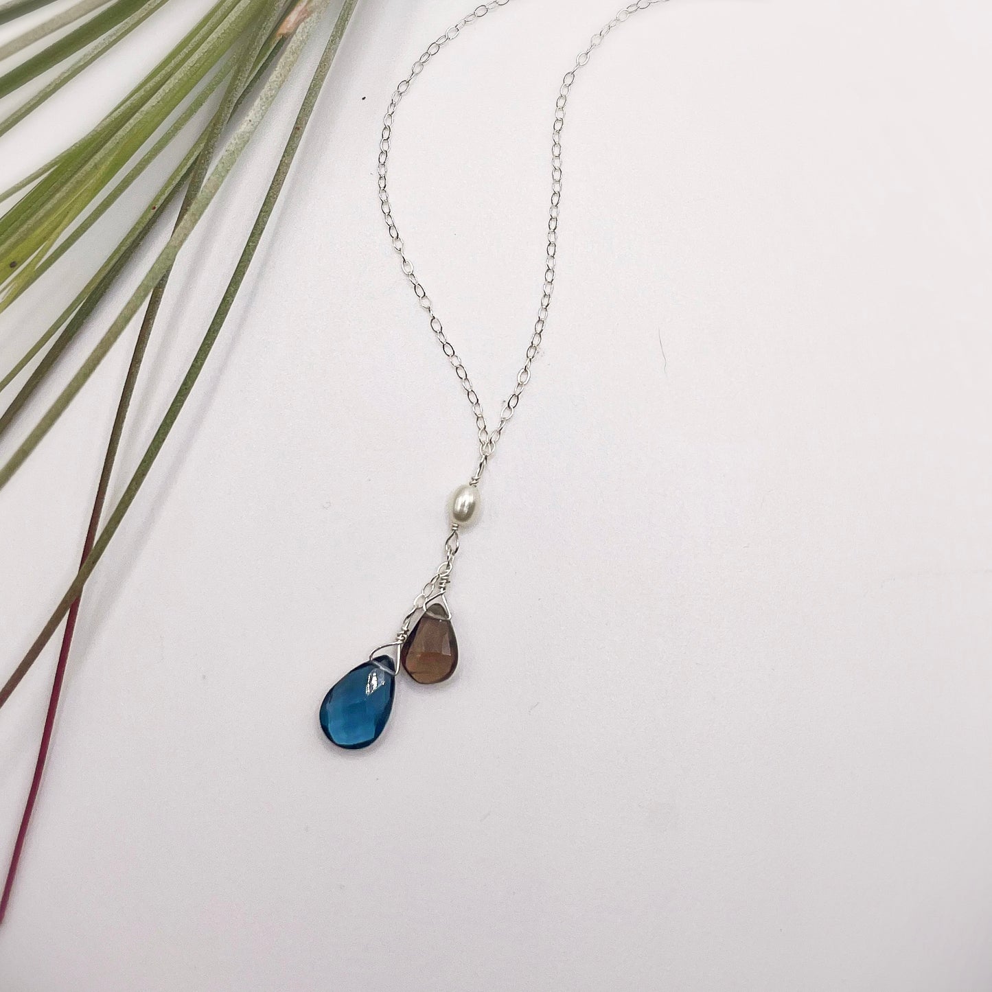 Fallen Leaf Lariat - Blue Sky Feathers