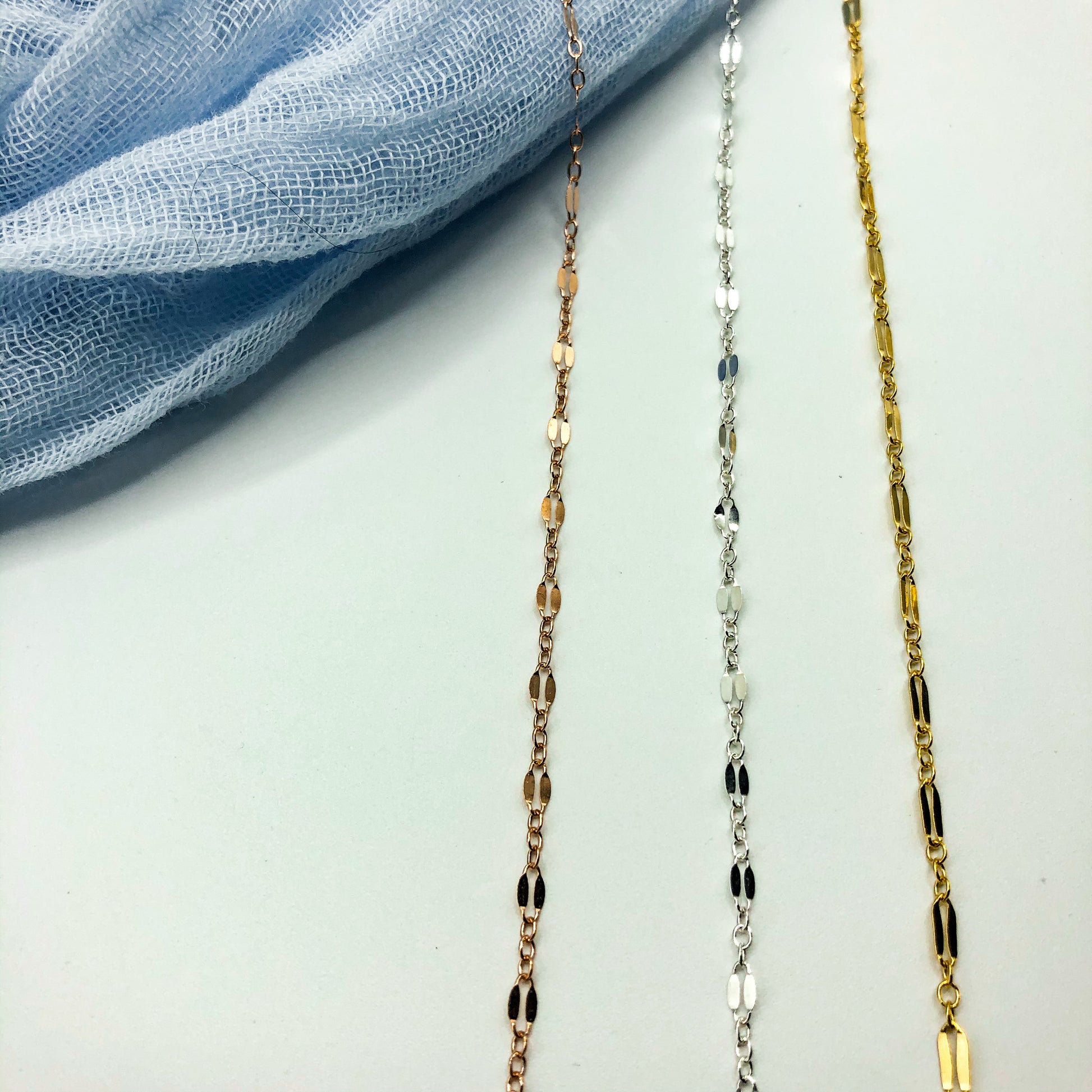 Sunrise Chain Necklace - Blue Sky Feathers