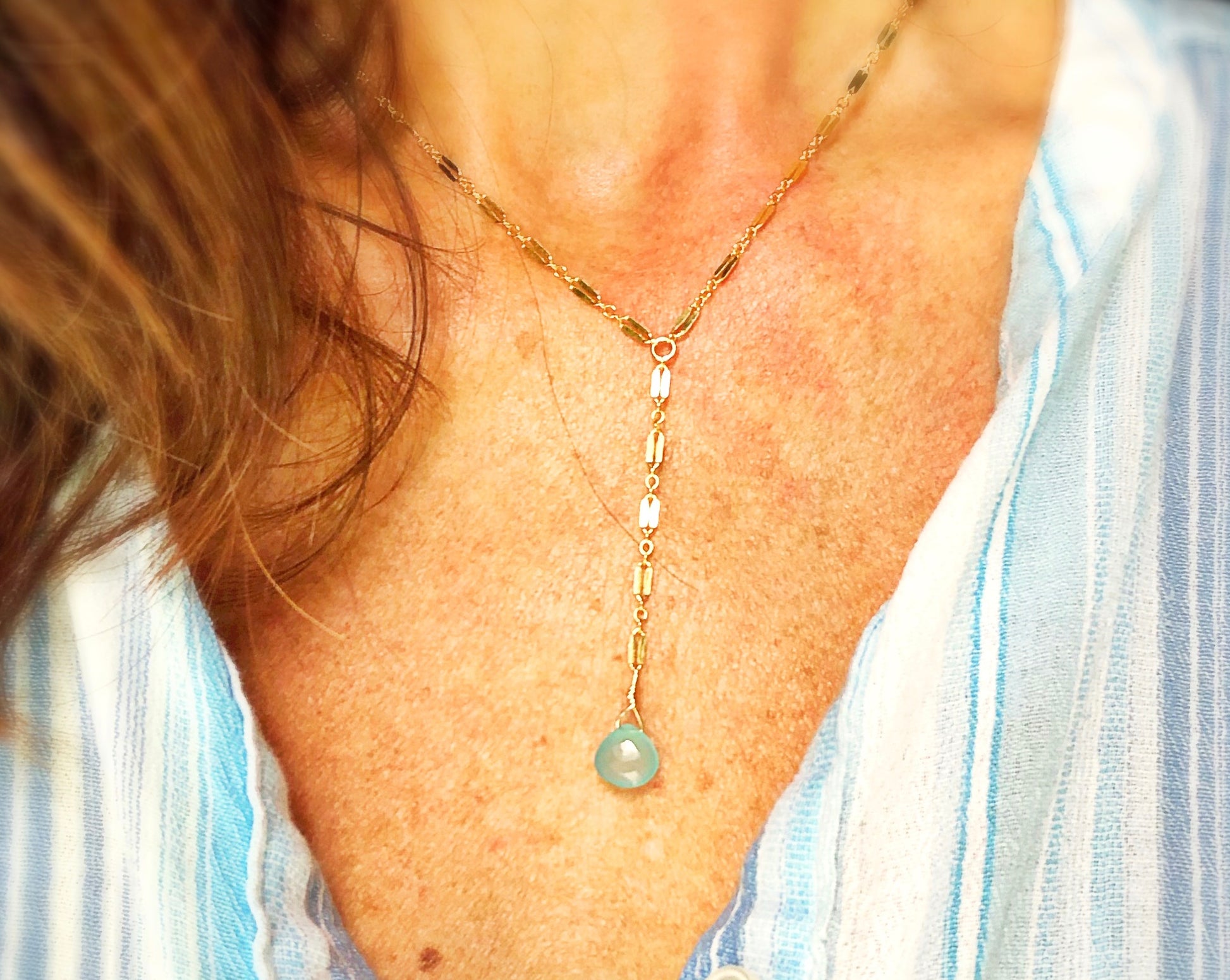 Blue Sky Lariat - Blue Sky Feathers