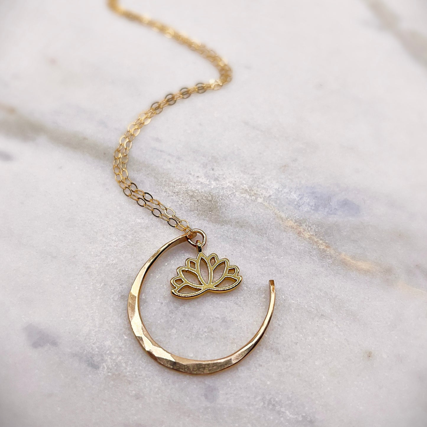 Lotus Moon Necklace