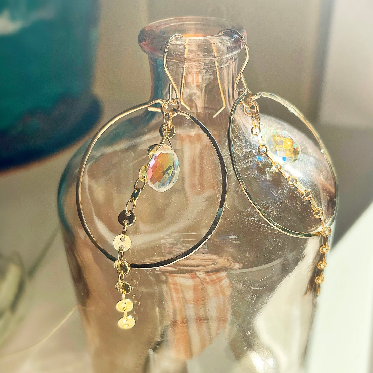 Sparkle Coin Hoops