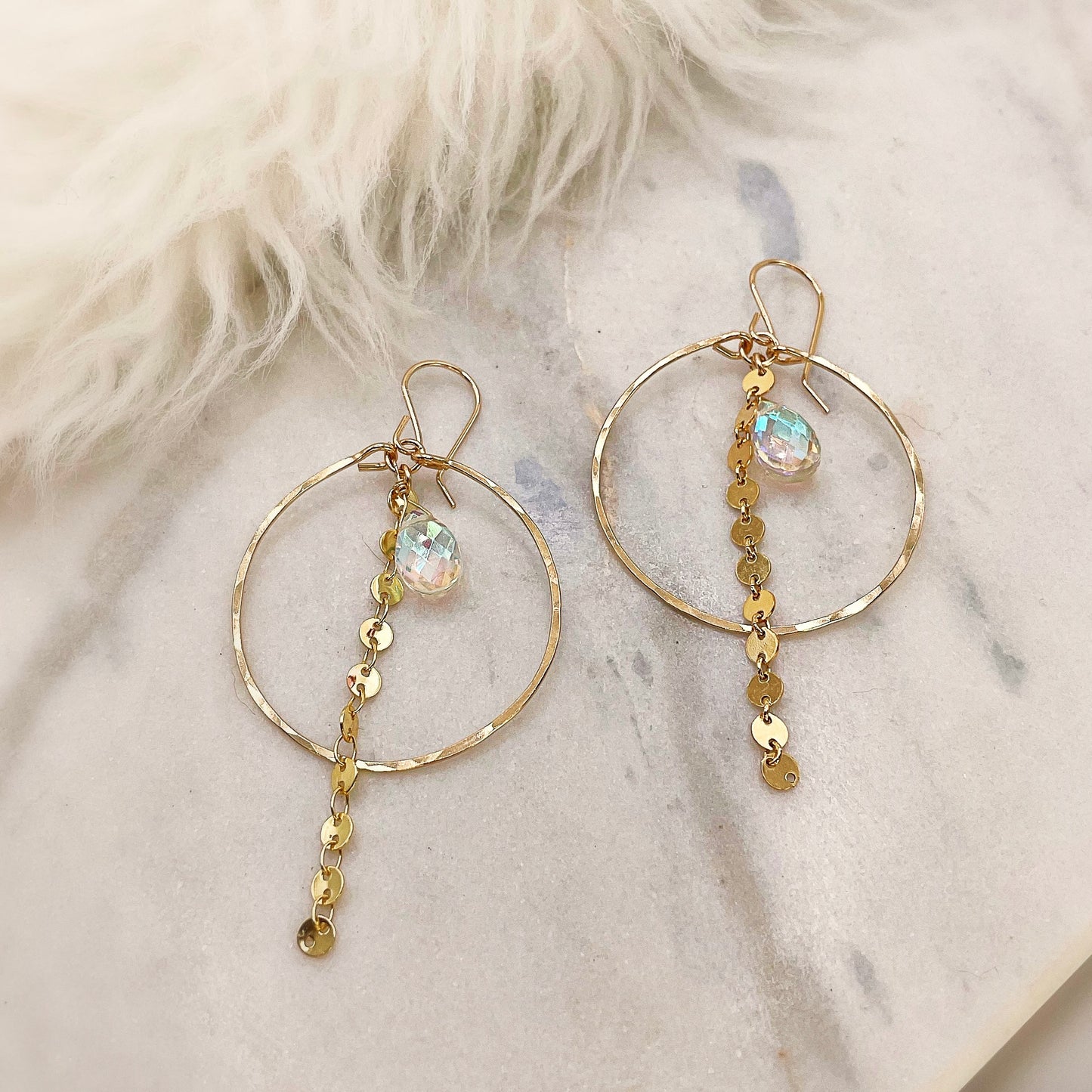 Sparkle Coin Hoops