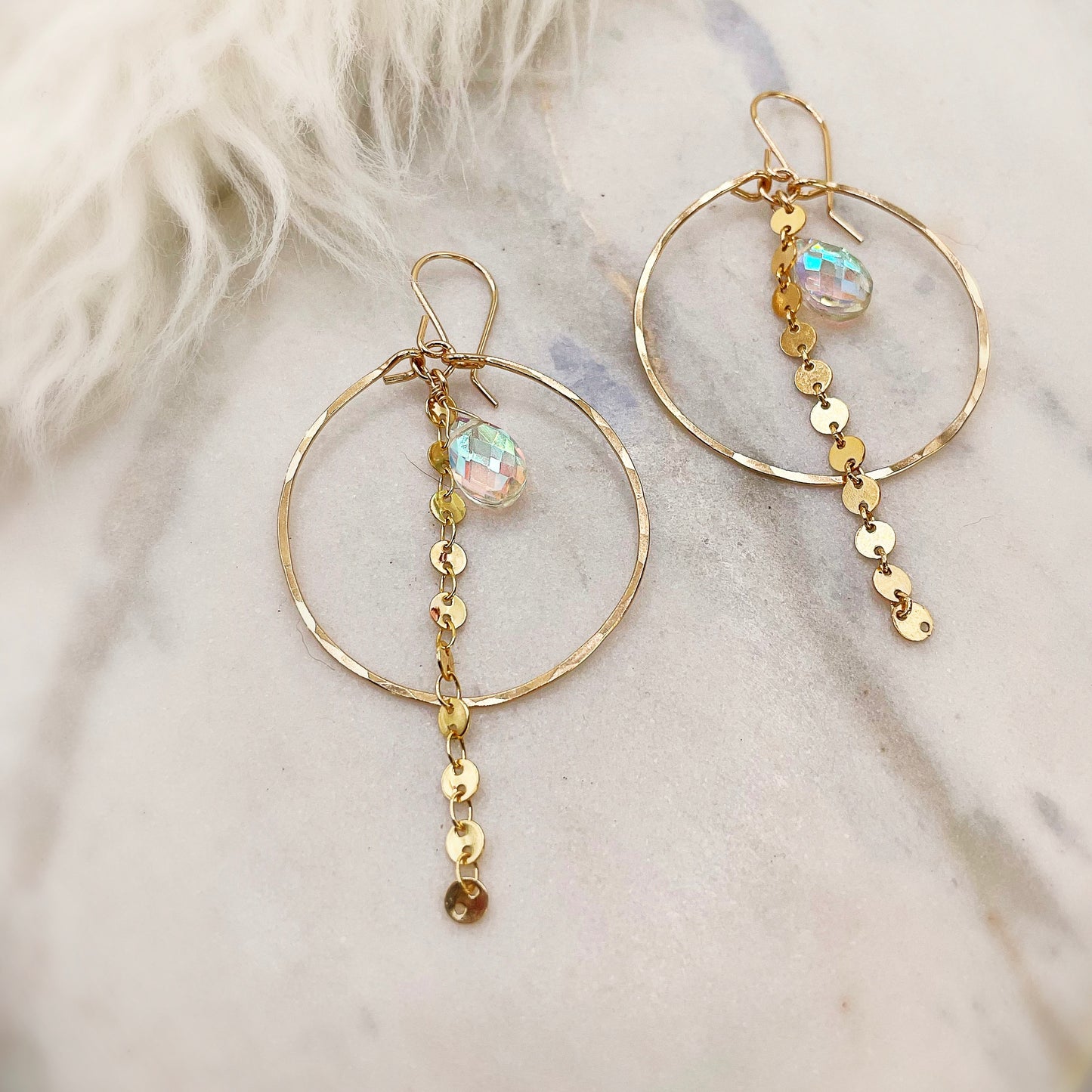 Sparkle Coin Hoops