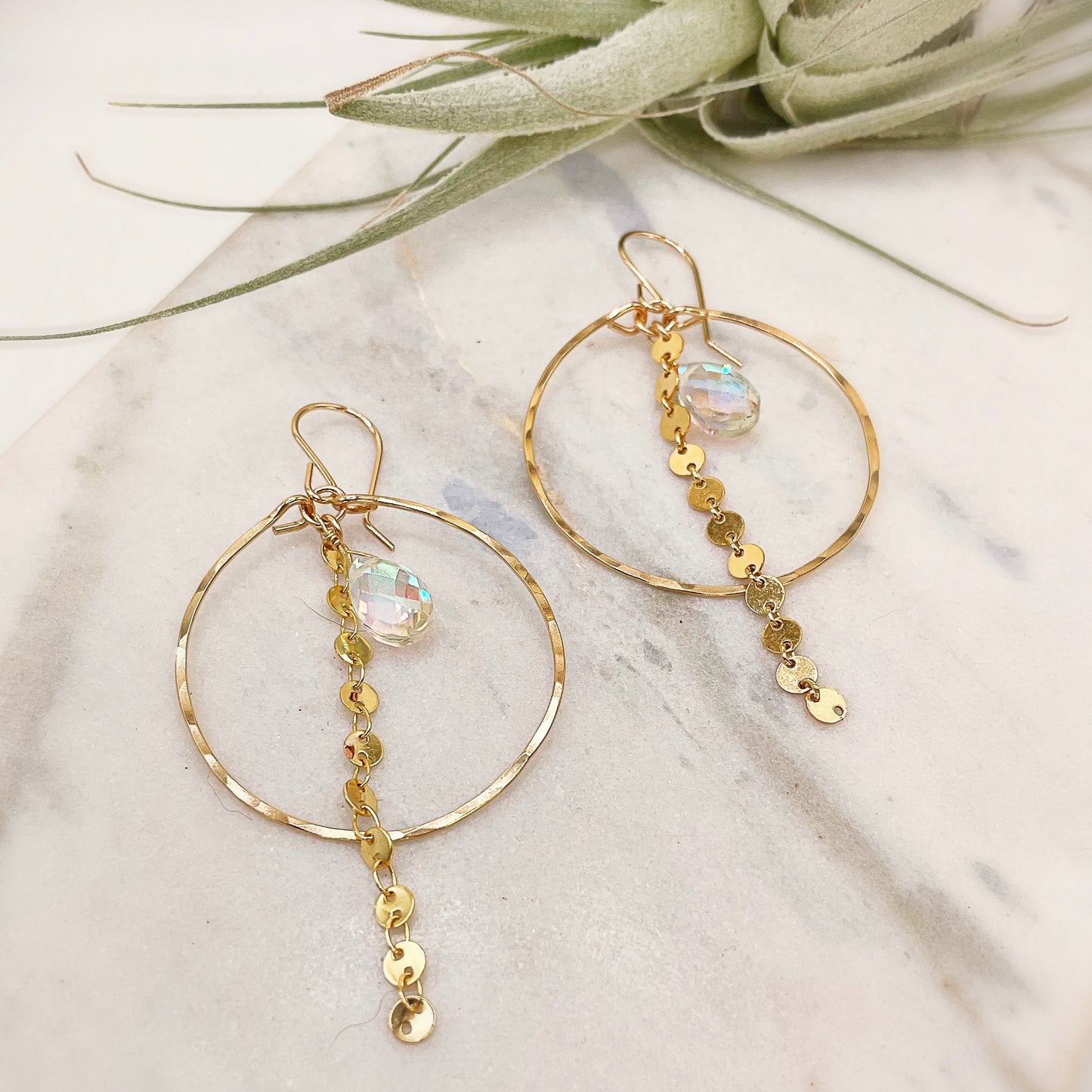 Sparkle Coin Hoops