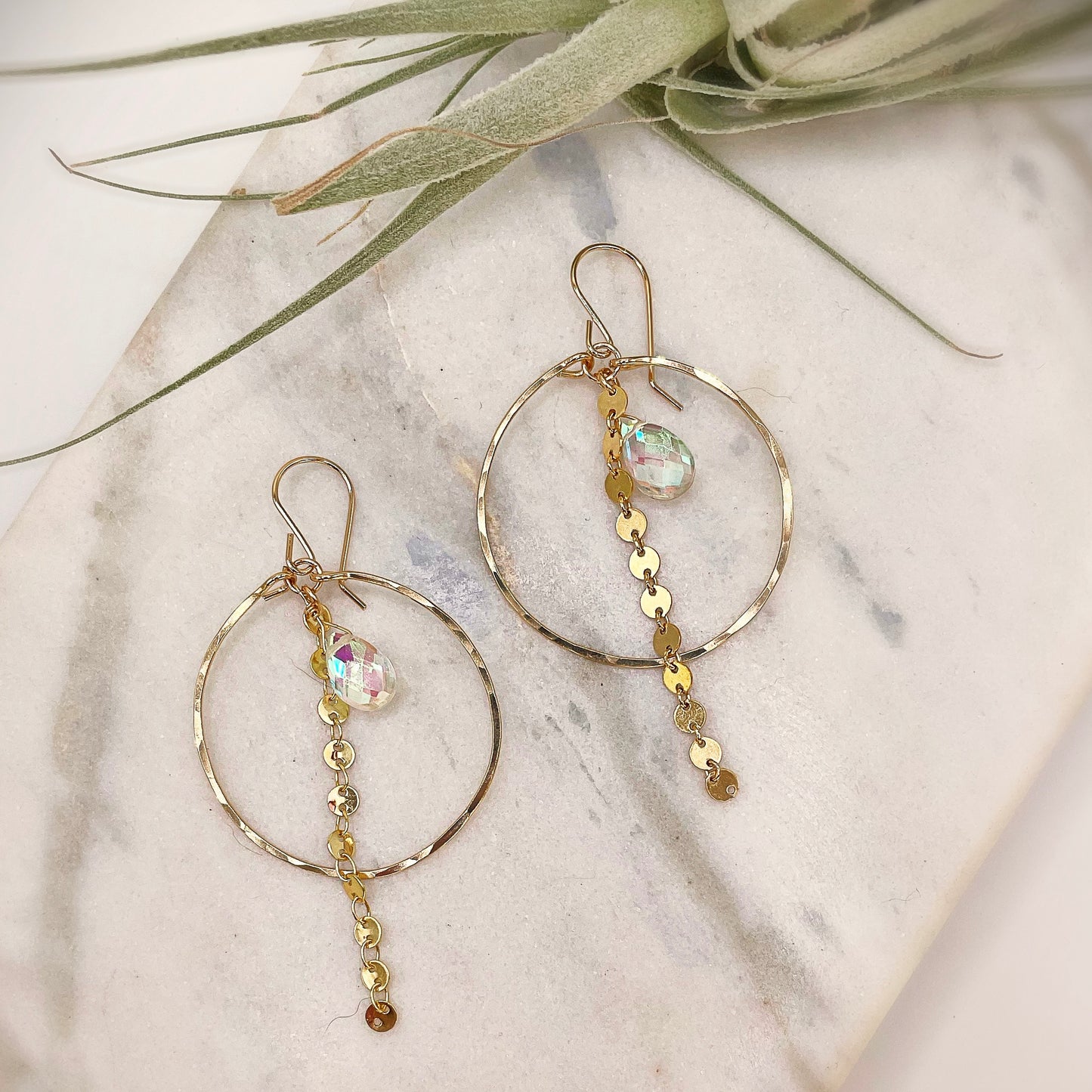 Sparkle Coin Hoops