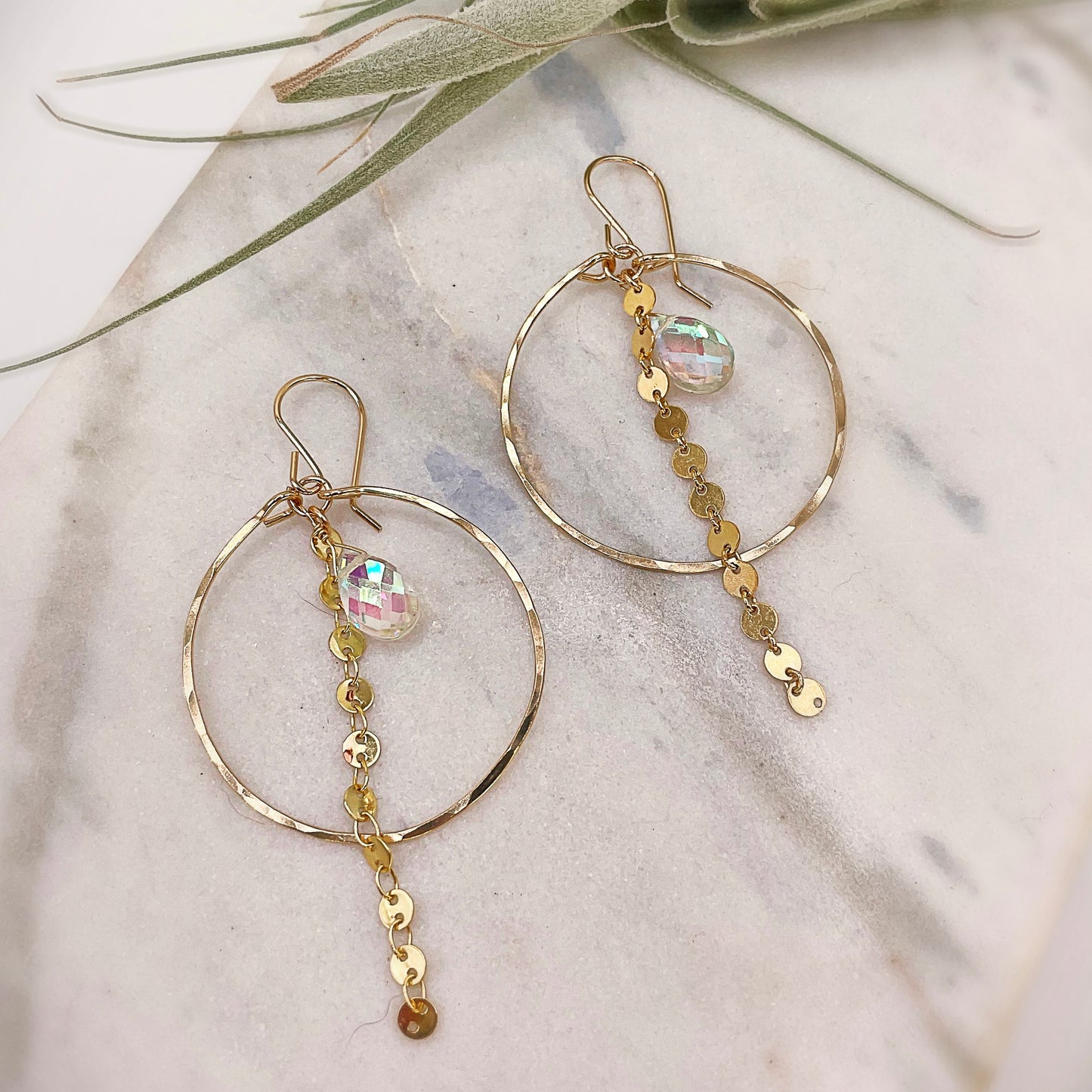 Sparkle Coin Hoops
