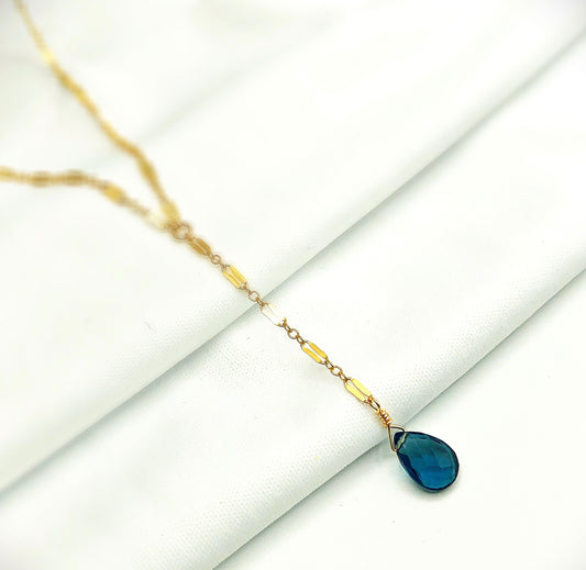 Davenport Lariat - Blue Sky Feathers